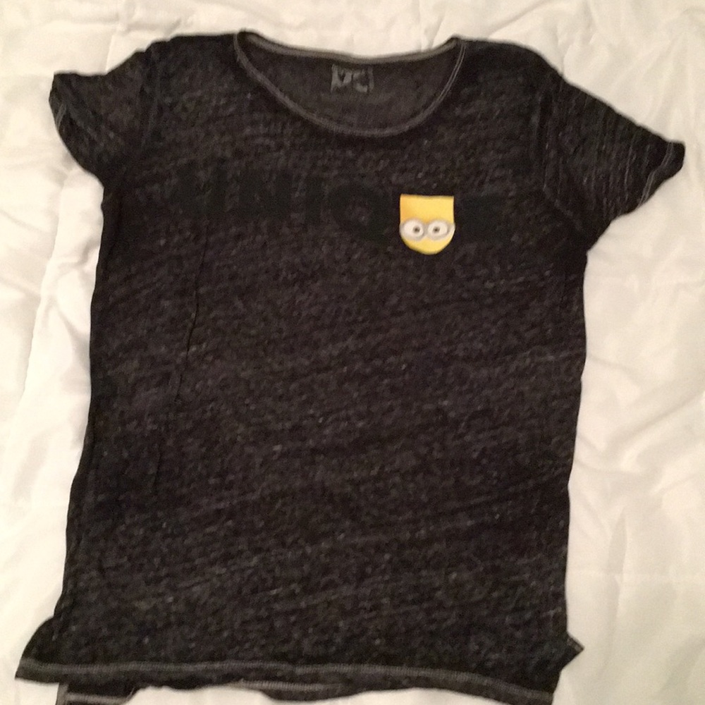 Despicable Me UNIQUE minion heather tee